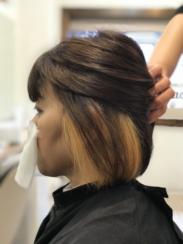 ＃インナ－カラ－#ピンク＃ボブ＃ファイバ-プレックス＃ブリ-チ