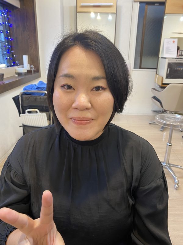 ＃グラボブ＃レディース＃カット＃バングレス